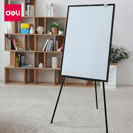 กระดานไวท์บอร์ด 3ขา Deli E7885-SL-01 ขนาด 60 x 90 cm_1